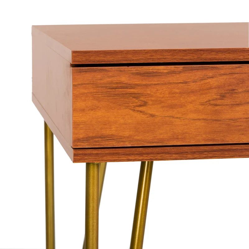 Bureau pin naturel 2 tiroirs