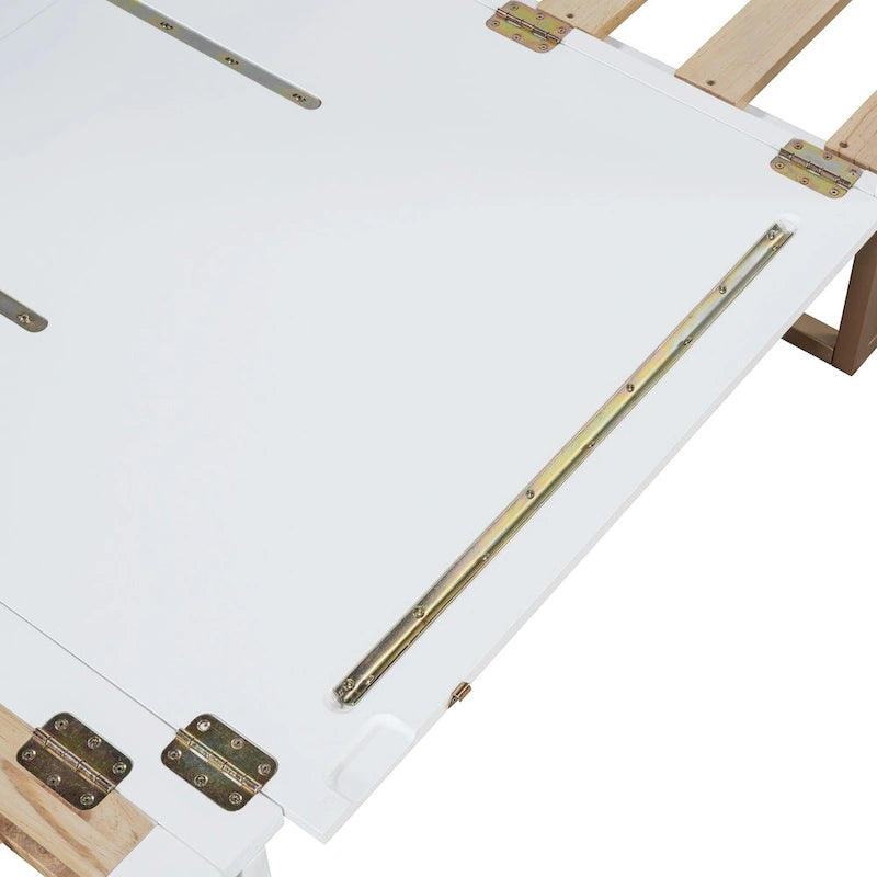 Lit escamotable Queen avec meuble de rangement, multifonctionnel, capacité de 180 kg