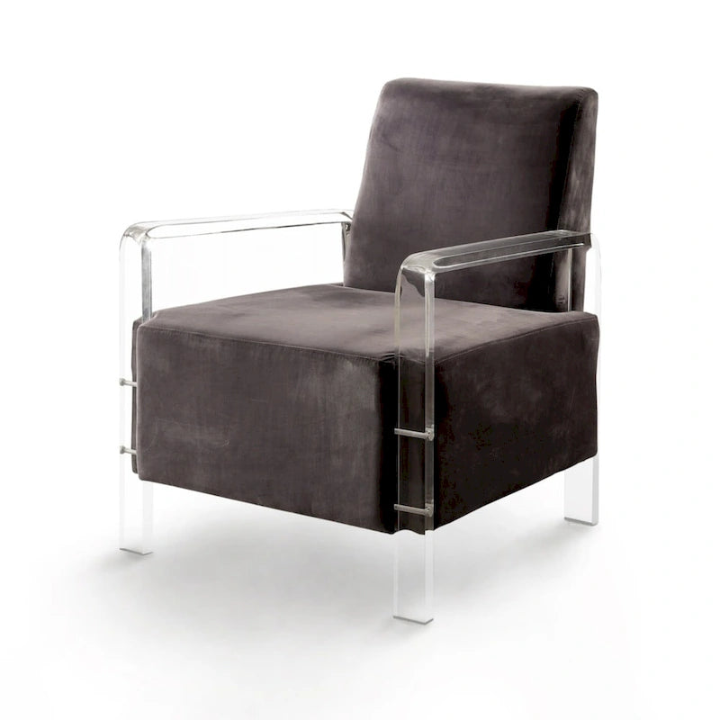 Fauteuil d'appoint rembourré en flanelle contemporain Automne par Furniture of America