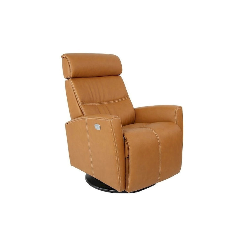 Fauteuil inclinable Milan en cuir avec balancelle