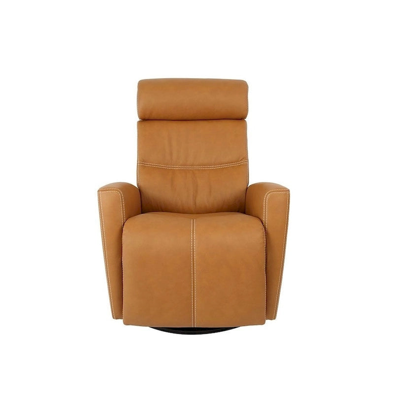 Fauteuil inclinable Milan en cuir avec balancelle