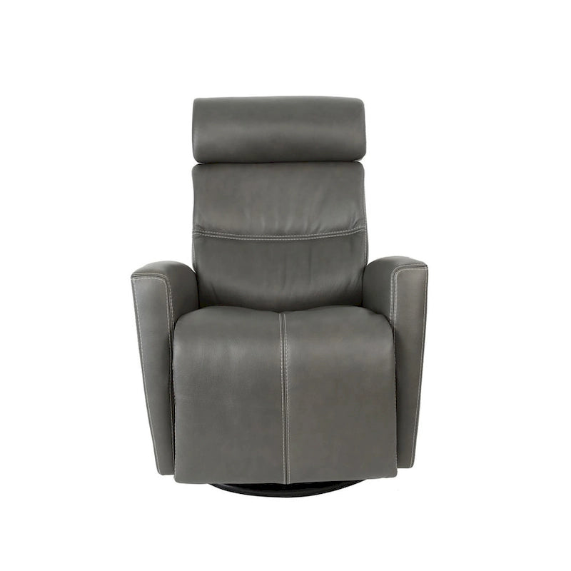 Fauteuil inclinable Milan en cuir avec balancelle