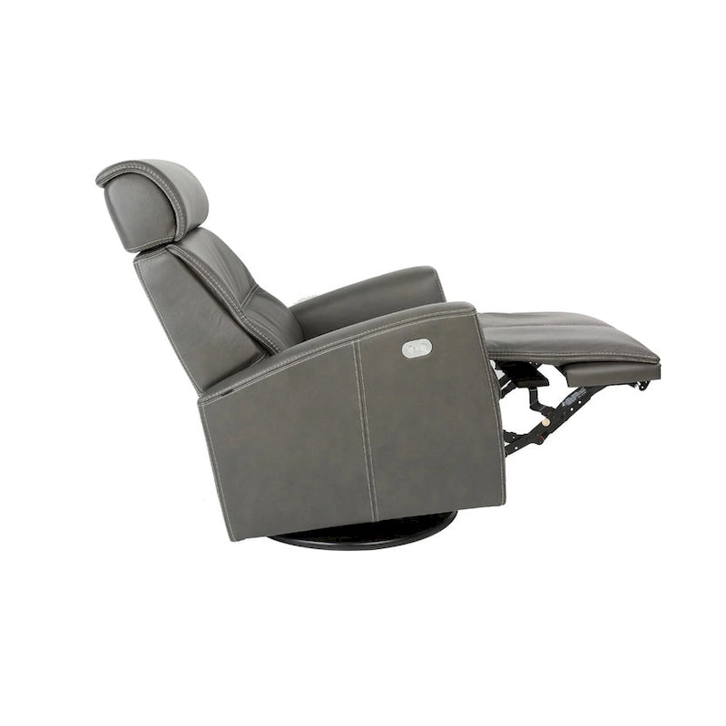 Fauteuil inclinable Milan en cuir avec balancelle