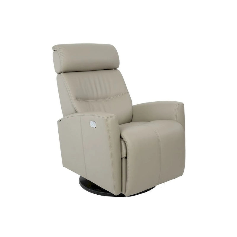 Fauteuil inclinable Milan en cuir avec balancelle