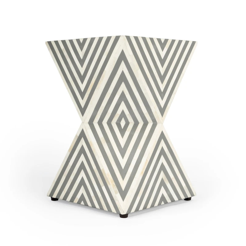 Table d'appoint à incrustation osseuse Anais Butler