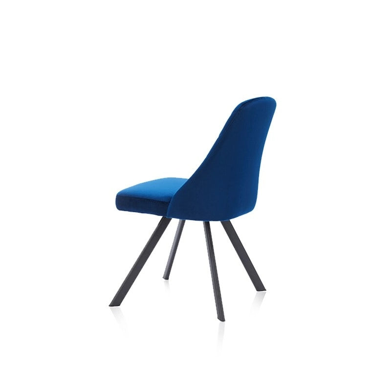 Chaises de salle à manger Kirk style moderne du milieu du siècle avec rembourrage en tissu et motif piqué diamant, de Furniture of America (lot de 2)