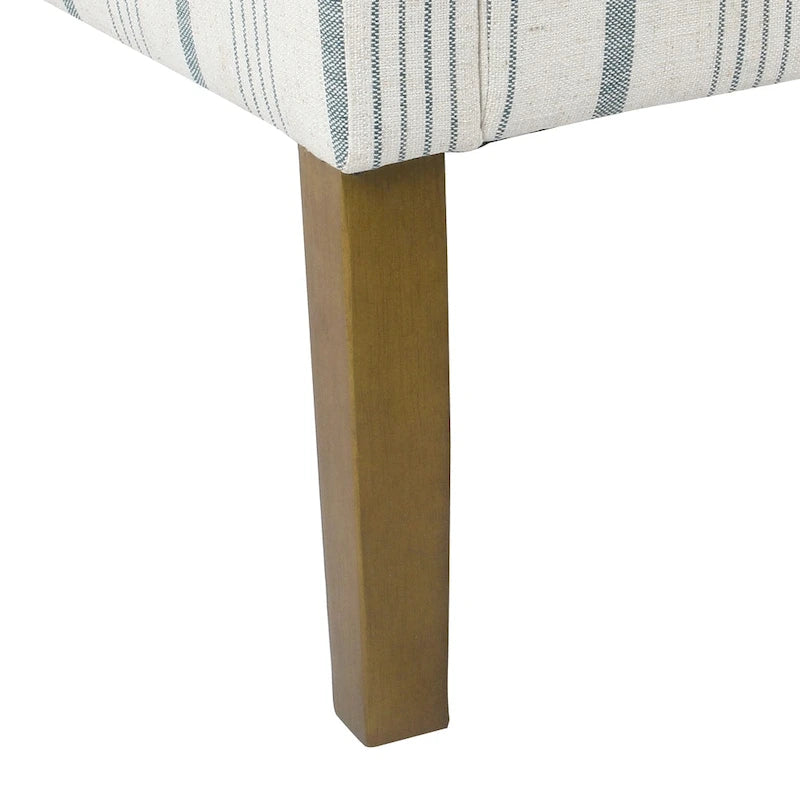 Fauteuil d'appoint contemporain Swoop – Rayures Calypso bleues