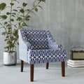 Fauteuil d'appoint Cammy Blue Trellis Swoop