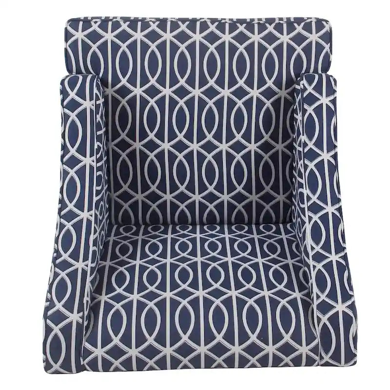 Fauteuil d'appoint Cammy Blue Trellis Swoop