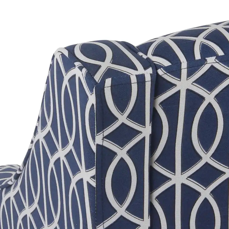 Fauteuil d'appoint Cammy Blue Trellis Swoop