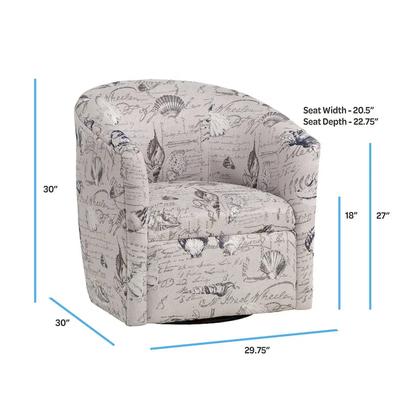 Fauteuil pivotant rond Côtier