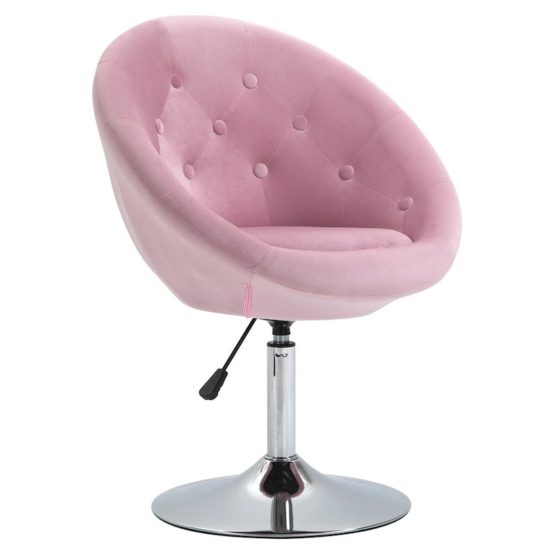 Fauteuil d'appoint pivotant, chaise de coiffeuse moderne, hauteur réglable, chaise de salon.