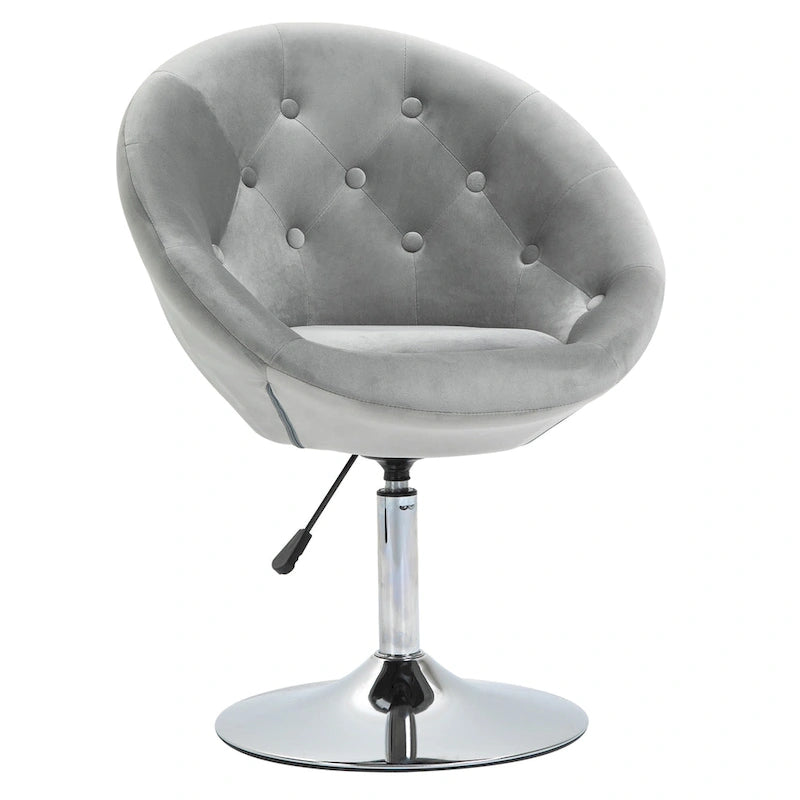 Fauteuil d'appoint pivotant, chaise de coiffeuse moderne, hauteur réglable, chaise de salon.