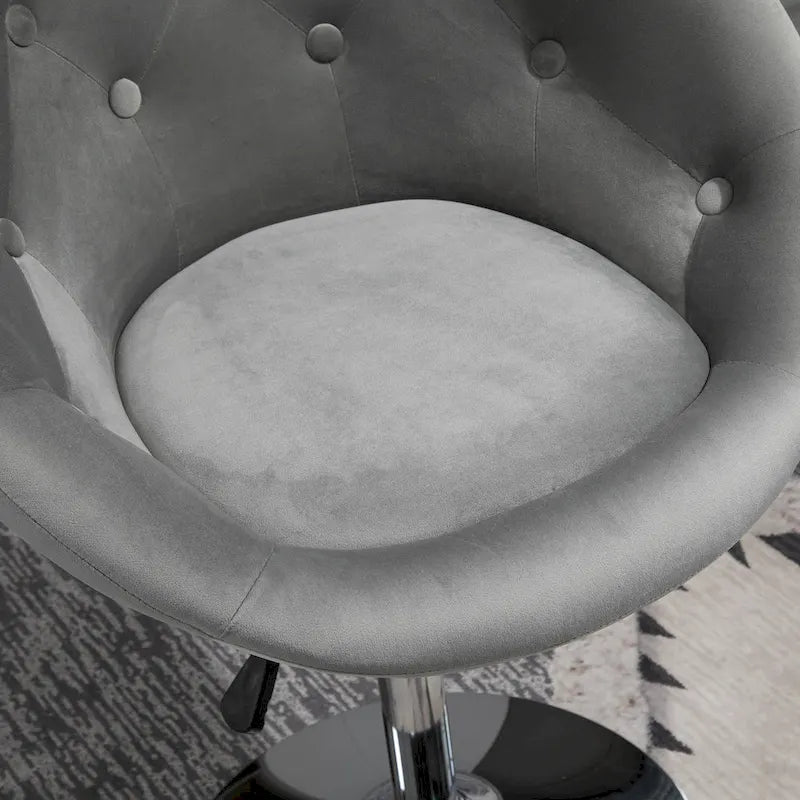 Fauteuil d'appoint pivotant, chaise de coiffeuse moderne, hauteur réglable, chaise de salon.