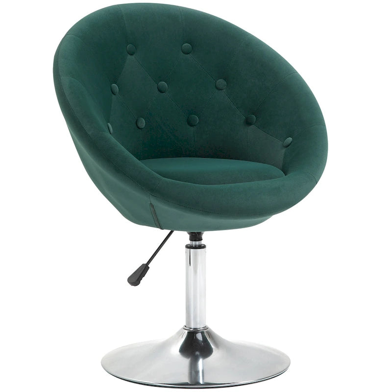 Fauteuil d'appoint pivotant, chaise de coiffeuse moderne, hauteur réglable, chaise de salon.
