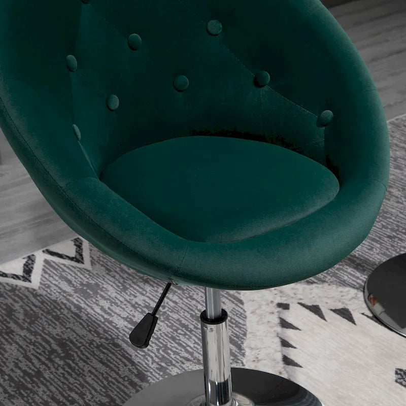 Fauteuil d'appoint pivotant, chaise de coiffeuse moderne, hauteur réglable, chaise de salon.