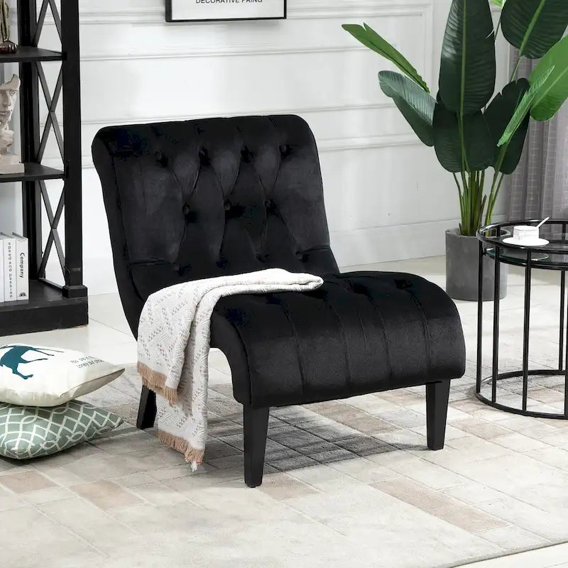 Fauteuil lounge rembourré sans accoudoirs