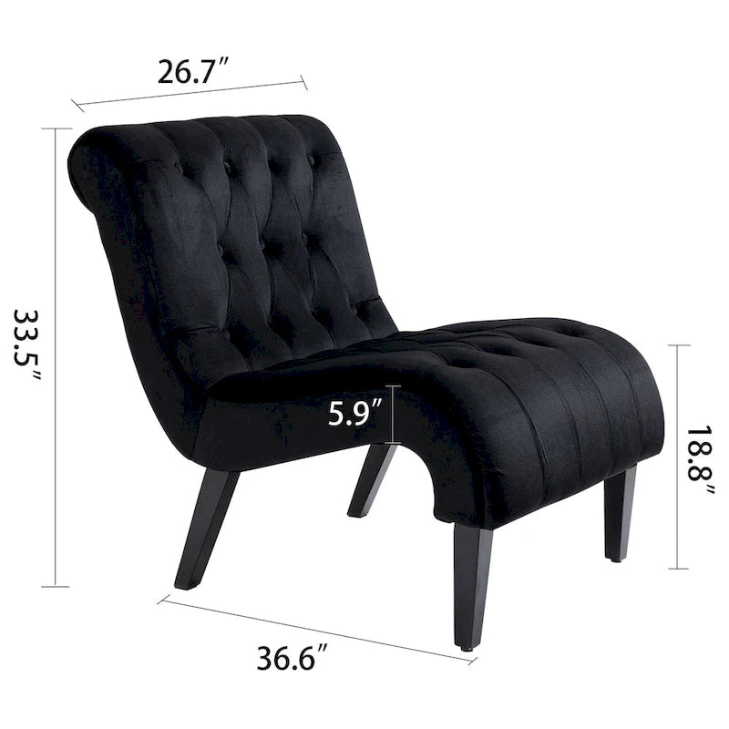 Fauteuil lounge rembourré sans accoudoirs