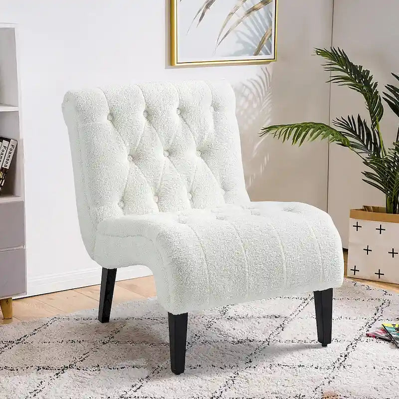 Fauteuil lounge rembourré sans accoudoirs
