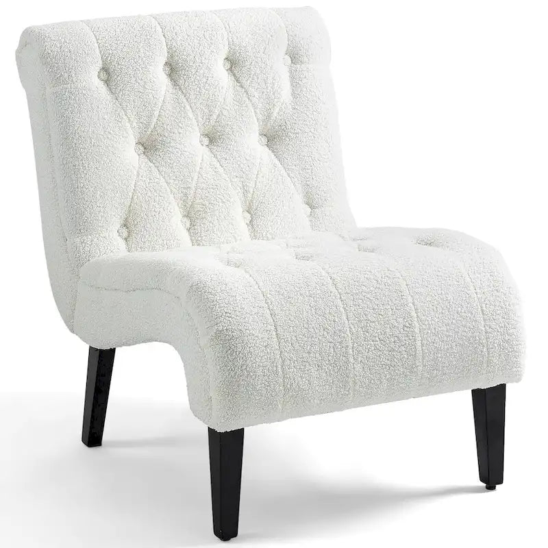 Fauteuil lounge rembourré sans accoudoirs