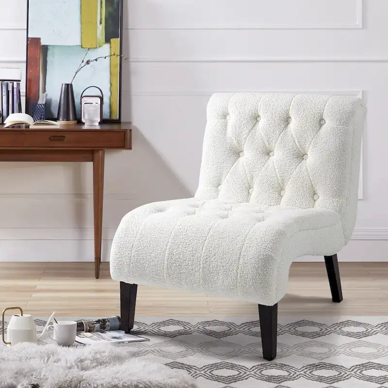 Fauteuil lounge rembourré sans accoudoirs