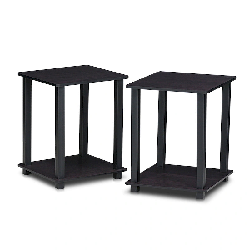 Tables d'appoint carrées simplistes Rutherford (lot de 2)
