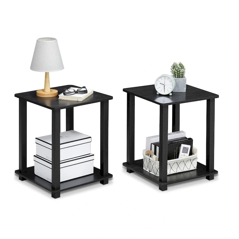 Tables d'appoint carrées simplistes Rutherford (lot de 2)