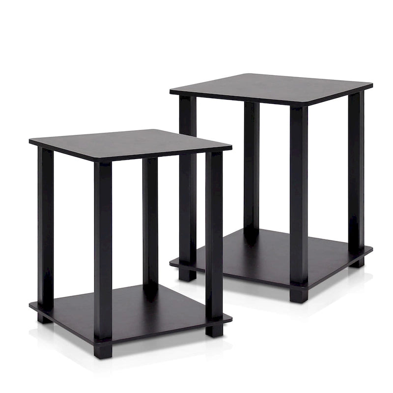 Tables d'appoint carrées simplistes Rutherford (lot de 2)