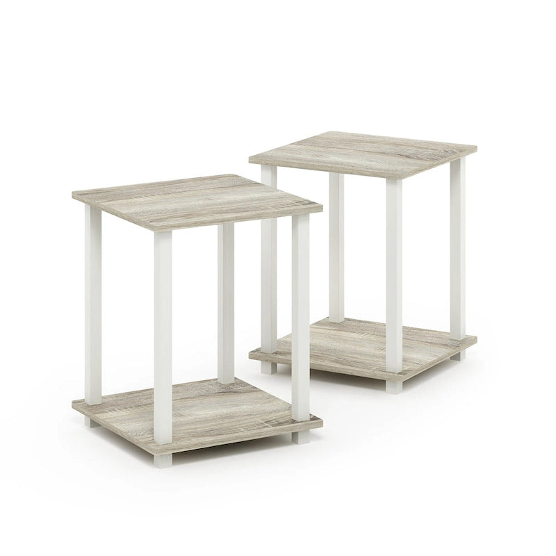 Tables d'appoint carrées simplistes Rutherford (lot de 2)