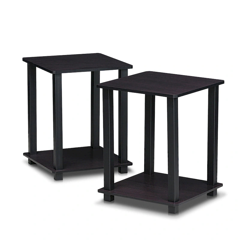 Tables d'appoint carrées simplistes Rutherford (lot de 2)