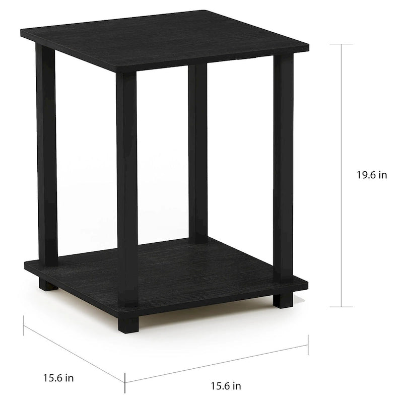 Tables d'appoint carrées simplistes Rutherford (lot de 2)