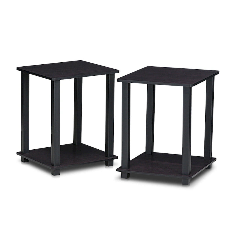 Tables d'appoint carrées simplistes Rutherford (lot de 2)