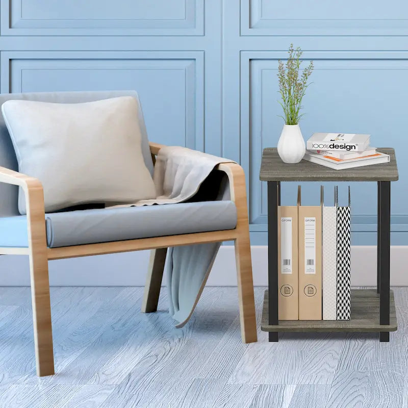 Tables d'appoint carrées simplistes Rutherford (lot de 2)