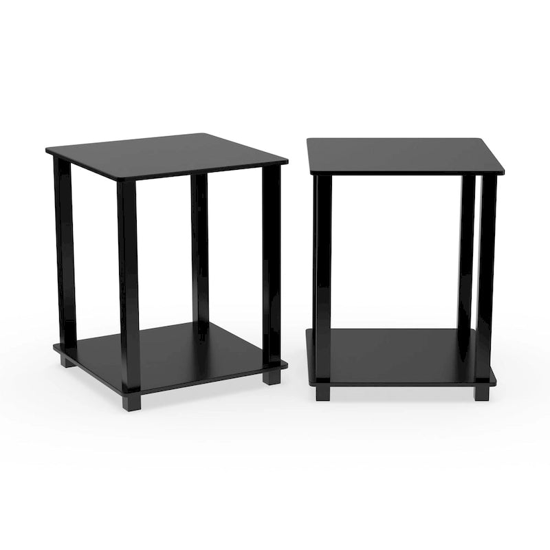 Tables d'appoint carrées simplistes Rutherford (lot de 2)