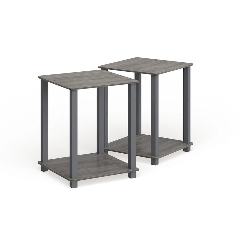 Tables d'appoint carrées simplistes Rutherford (lot de 2)