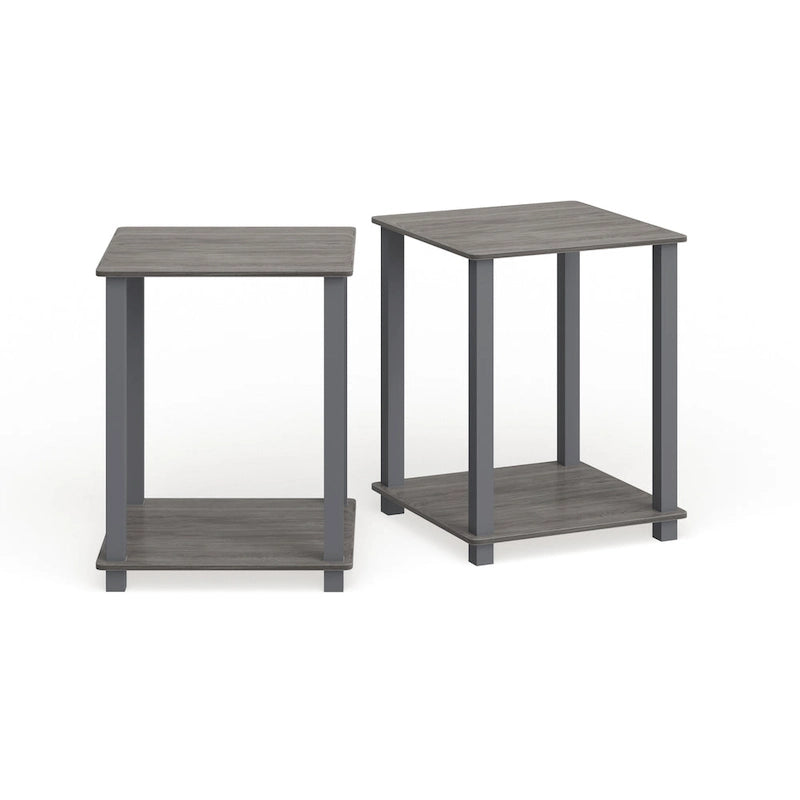 Tables d'appoint carrées simplistes Rutherford (lot de 2)