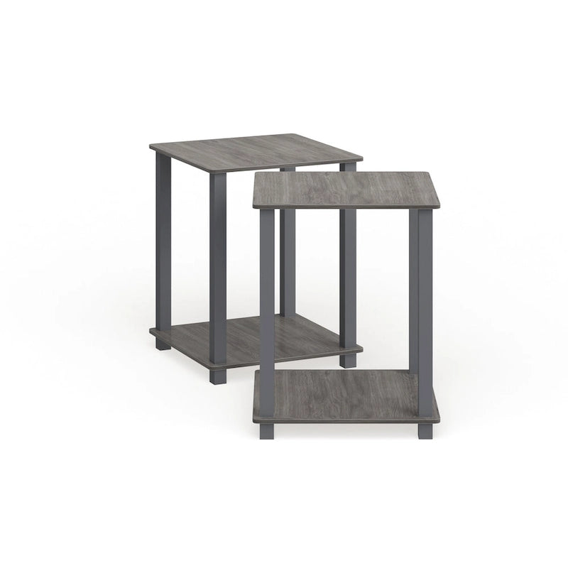 Tables d'appoint carrées simplistes Rutherford (lot de 2)
