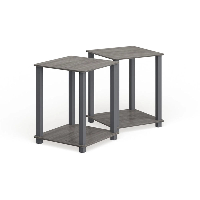 Tables d'appoint carrées simplistes Rutherford (lot de 2)