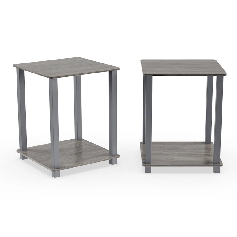 Tables d'appoint carrées simplistes Rutherford (lot de 2)