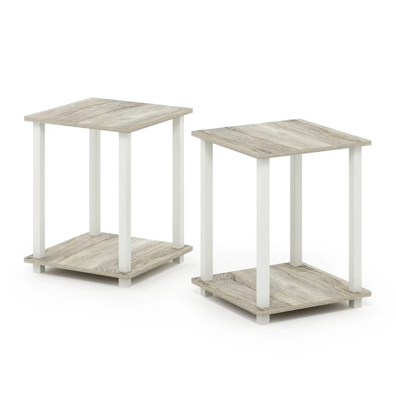 Tables d'appoint carrées simplistes Rutherford (lot de 2)