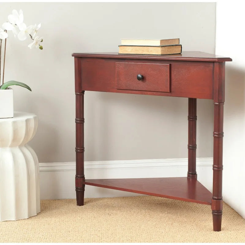 Table de coin Calla grise - 33.9 x 17.3 x 28 - 34La x 17P x 28H