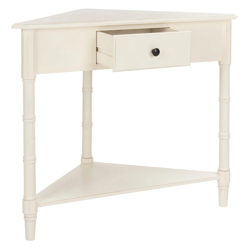 Table de coin Calla grise - 33.9 x 17.3 x 28 - 34La x 17P x 28H