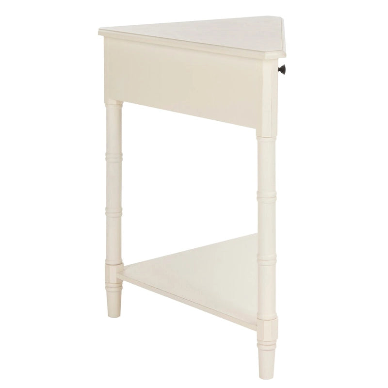 Table de coin Calla grise - 33.9 x 17.3 x 28 - 34La x 17P x 28H