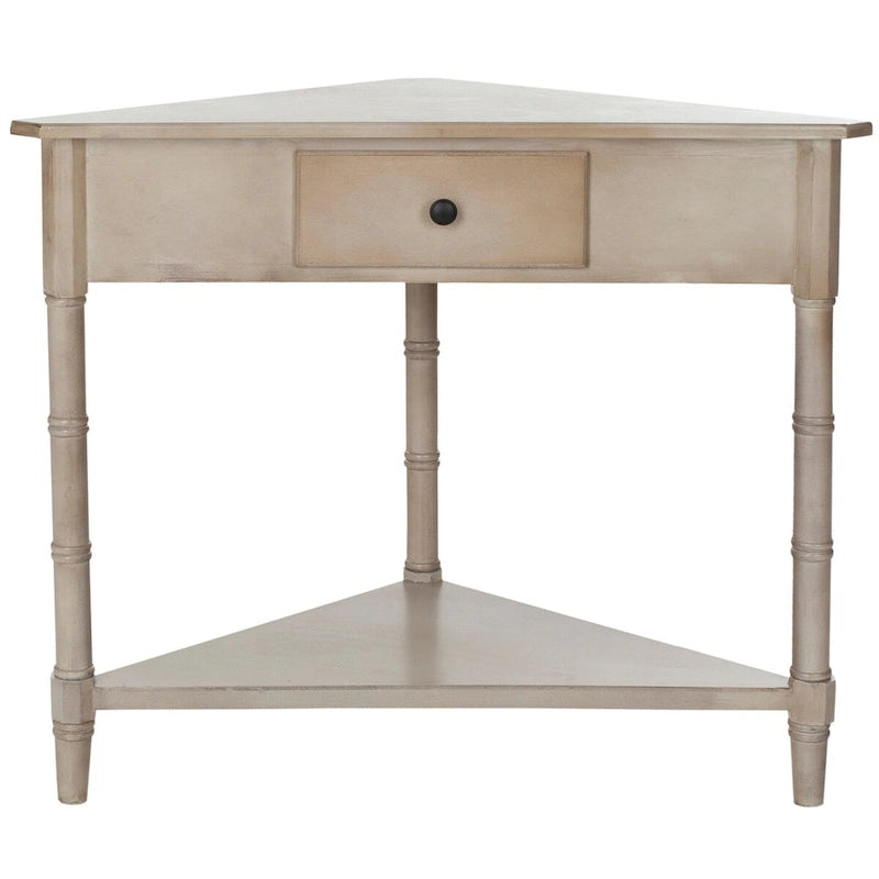 Table de coin Calla grise - 33.9 x 17.3 x 28 - 34La x 17P x 28H