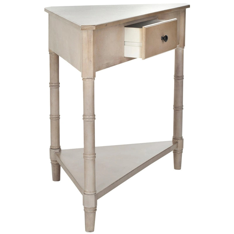 Table de coin Calla grise - 33.9 x 17.3 x 28 - 34La x 17P x 28H