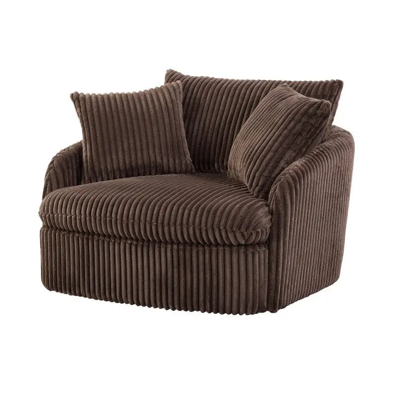 Fauteuil de relaxation pivotant sur 360° et surdimensionné
