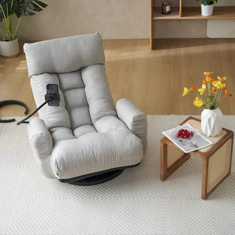 Chaise de jeu pivotante ergonomique inclinable