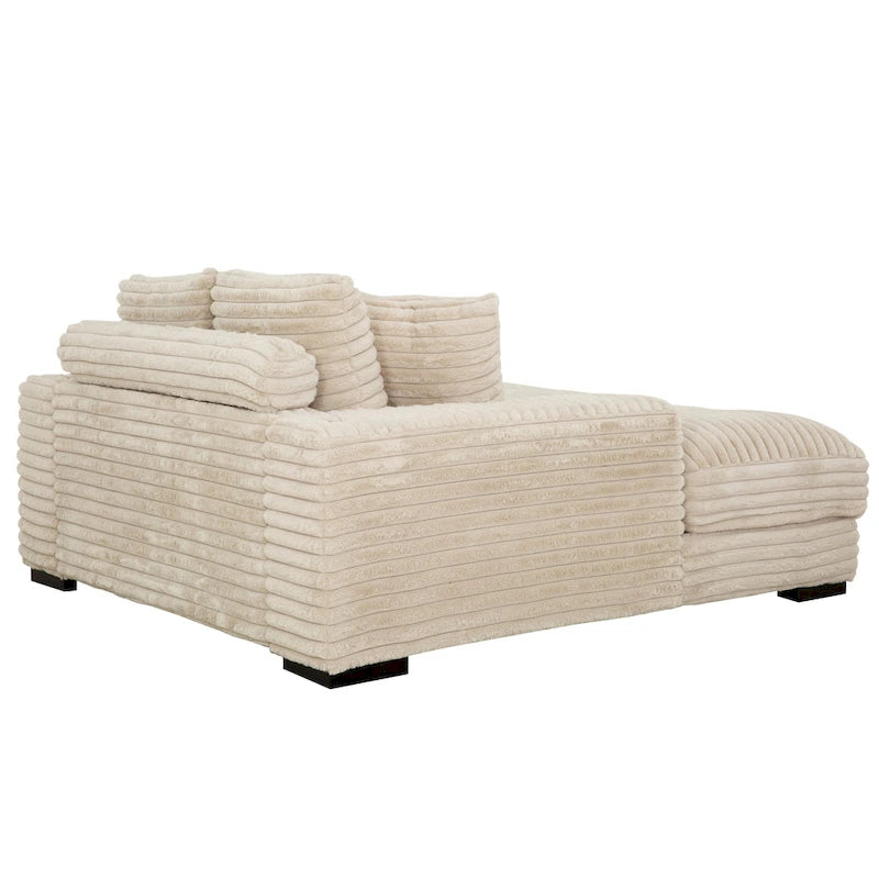 Chaise longue spacieuse avec porte-gobelet et ports USB