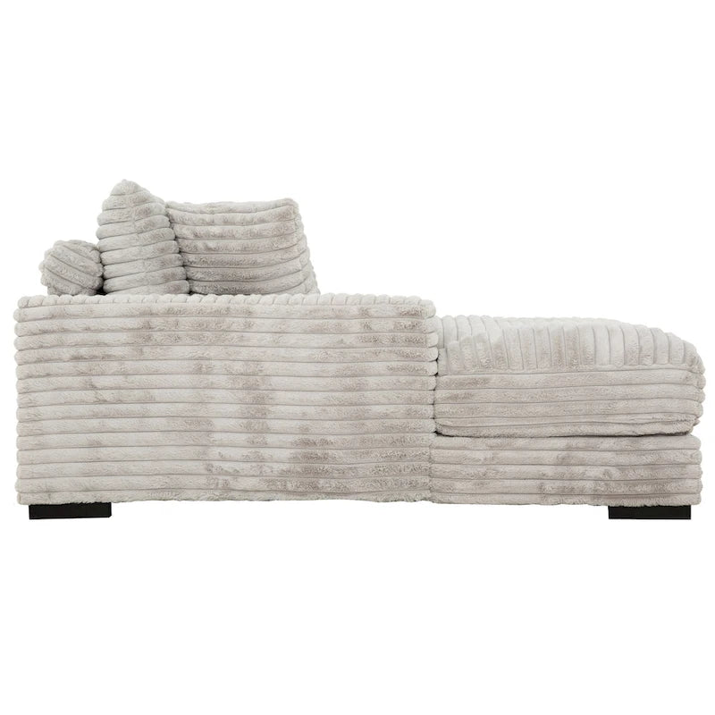 Chaise longue spacieuse avec porte-gobelet et ports USB