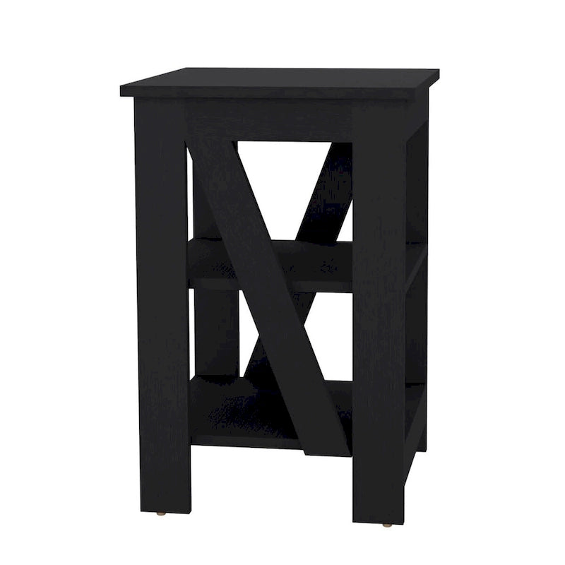 Table d'appoint Taylor, Table de chevet, Étagère de rangement